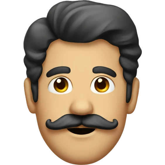 Man handlebar moustache  emoji