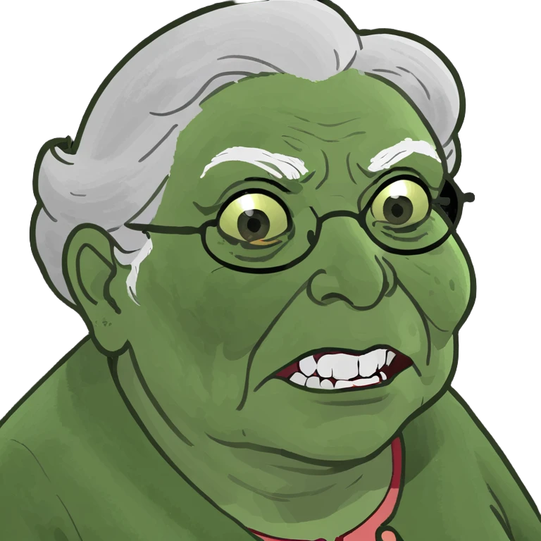 Grandma mad emoji
