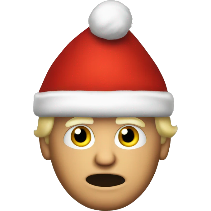 Trump in a santa suit emoji