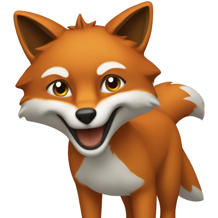 The text of HYPED above a Fox emoji