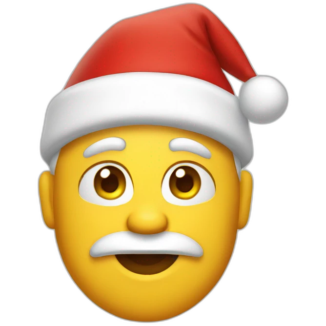 SANTA WINKING emoji