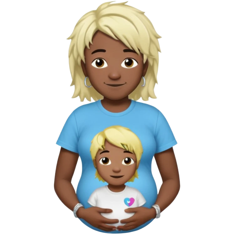 Pregnant Lil Uzi Vert as a guuy emoji