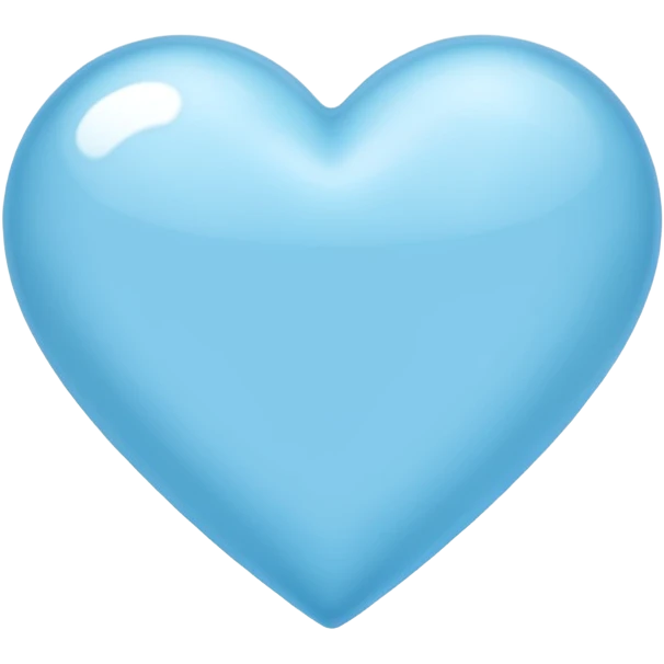 Amazing light blue heart emoji