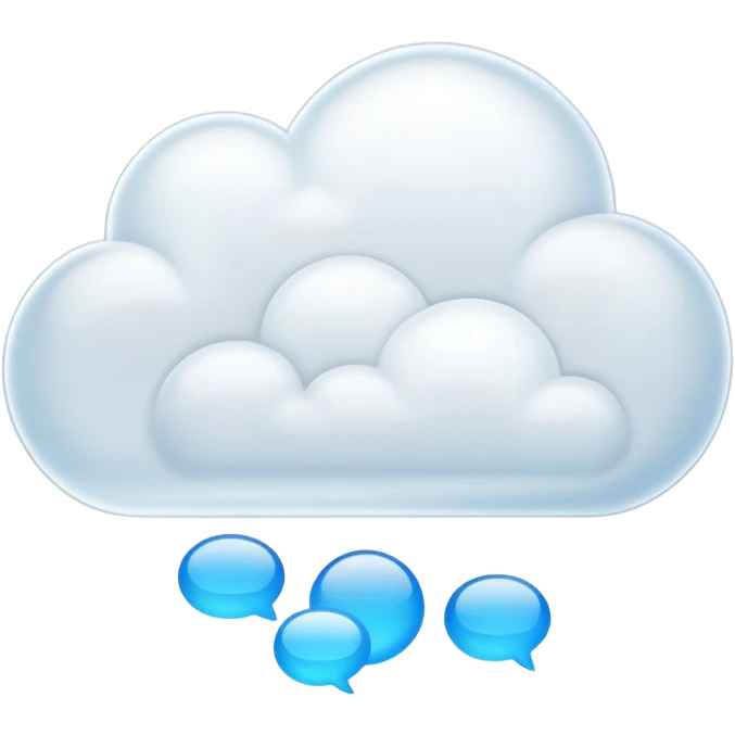 cloud message bubble emoji