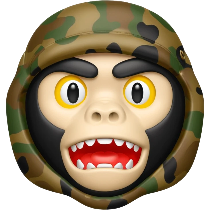 Сделай логотип Bape emoji