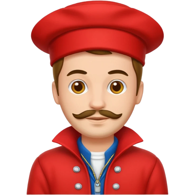 man with red dutch clothing emoji