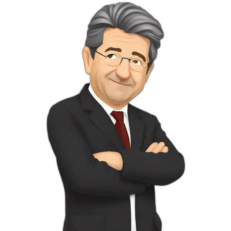 Jean Luc melenchon flat design emoji