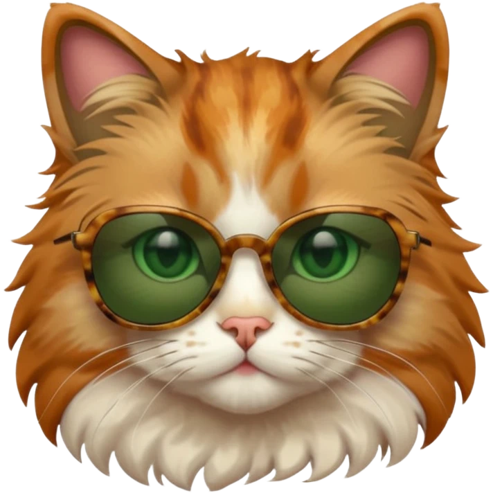 Cat wearing sunglasses emoji