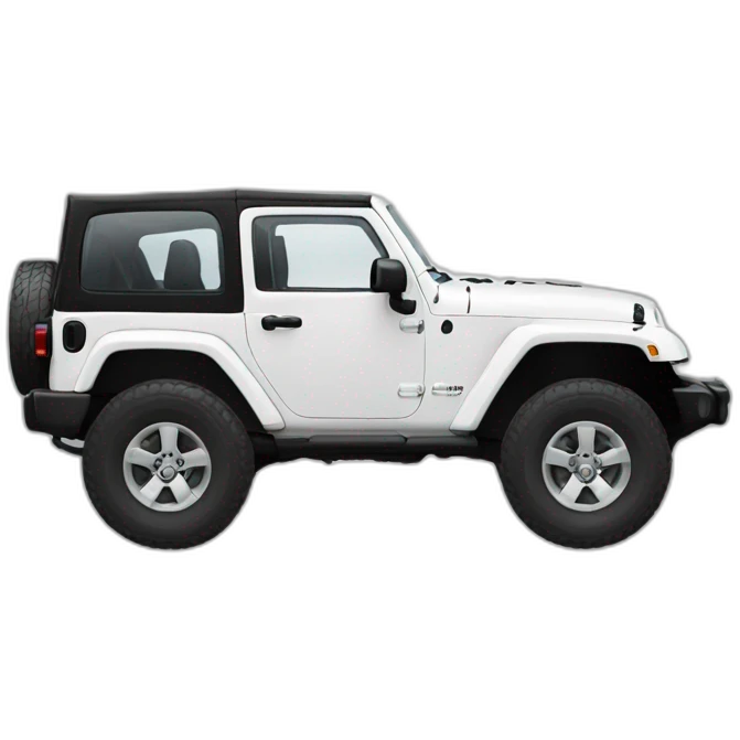 White jeep wrangler emoji