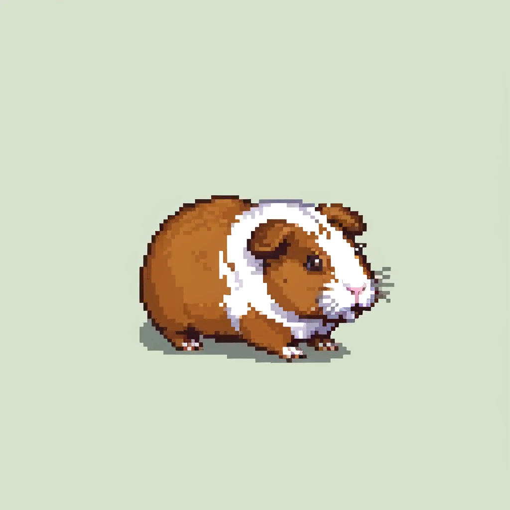 guinea pig running in grass emoji