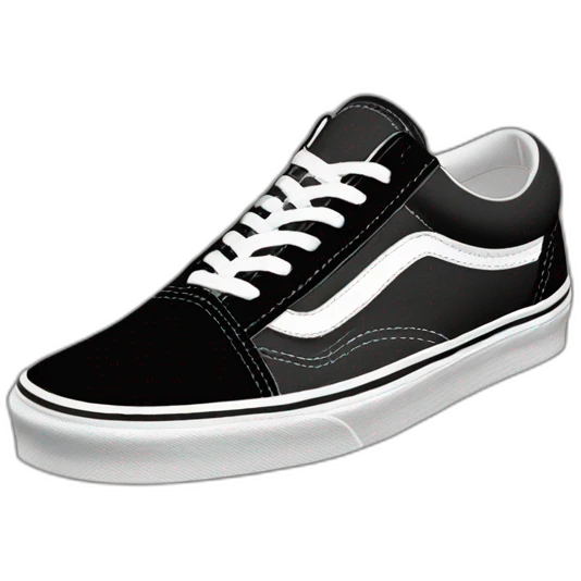 vans black old skool emoji