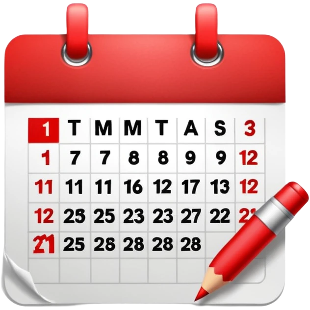 calendar crossed out emoji