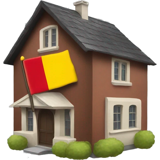 house witha horse and a belgium flag emoji