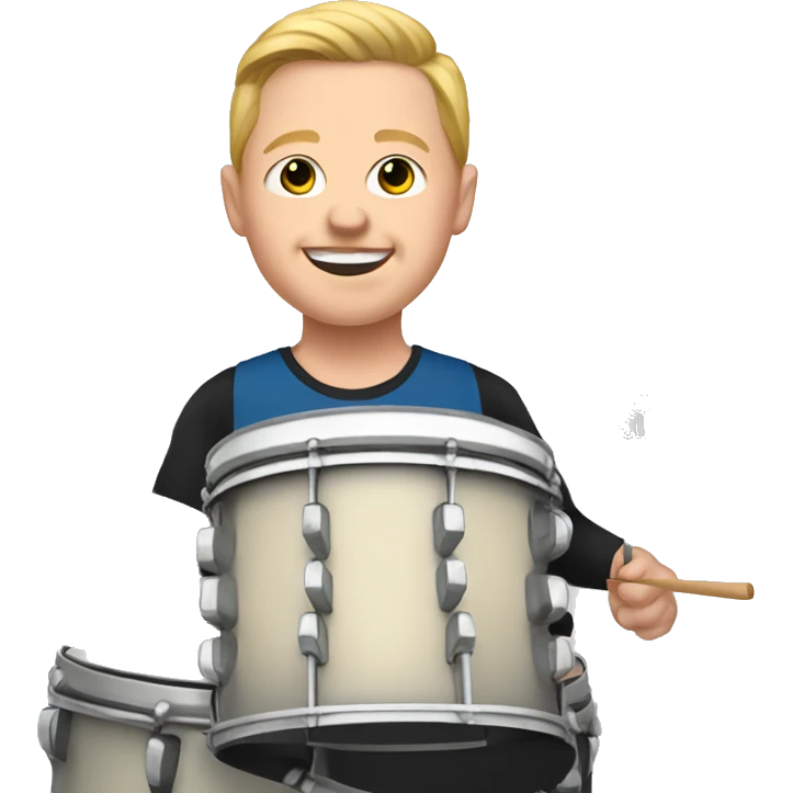 Down syndrome drummer emoji