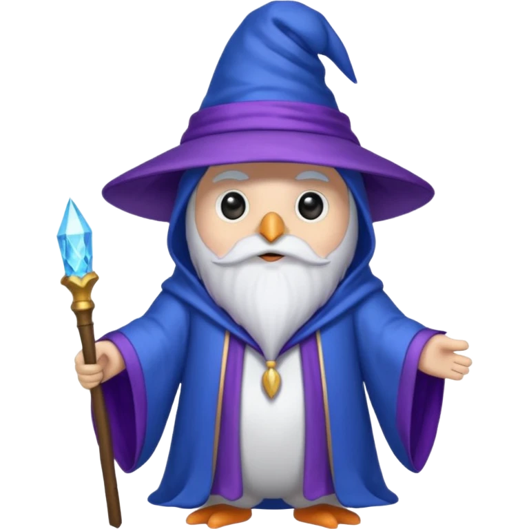 Penguin Wizard emoji