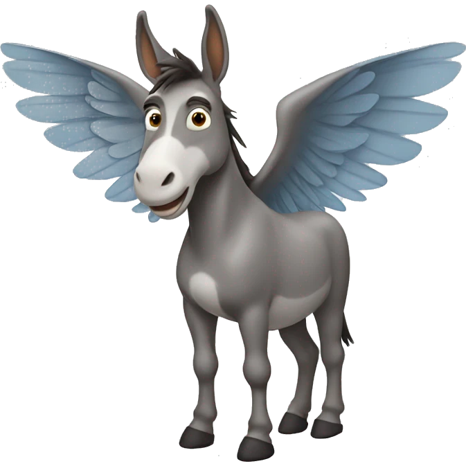Donkey with wings  emoji