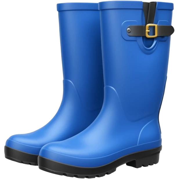 blue waterproof boots emoji