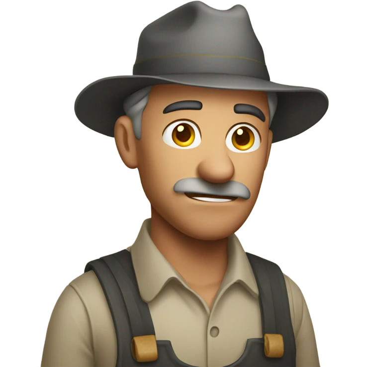 confused farmer emoji