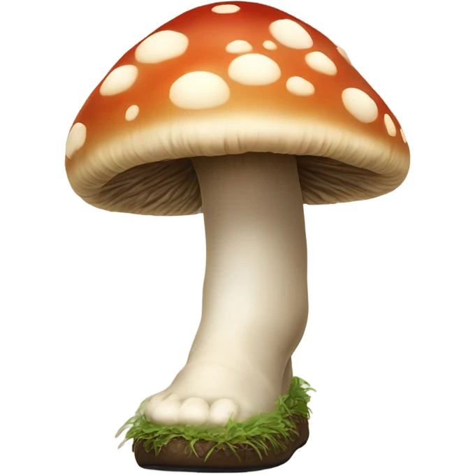 Mushrooms growing on a foot  emoji