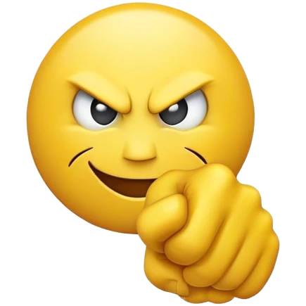 angry smiley showing fist emoji
