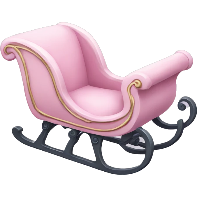 light pink sleigh emoji