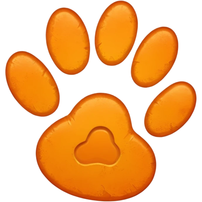a light orange pawprint emoji