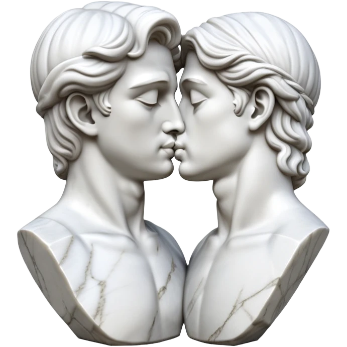 David statue kissing white  emoji