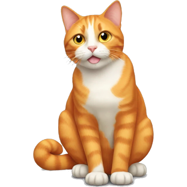 Orange cat emoji
