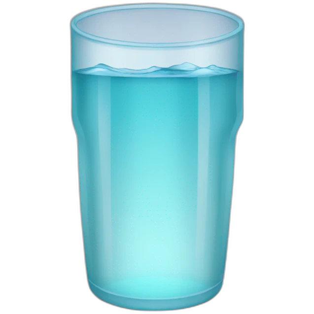 vaso de agua emoji