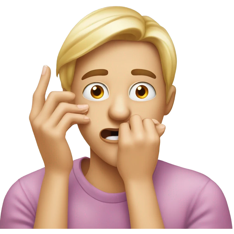 Nail biter  emoji