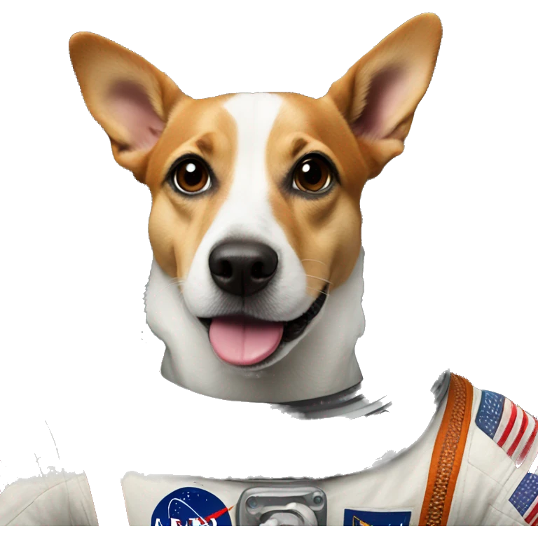 Astronaut dog emoji