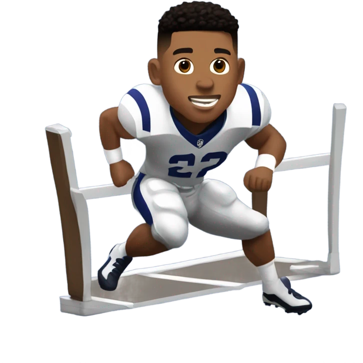 Saquon Barkley backwards hurdle emoji