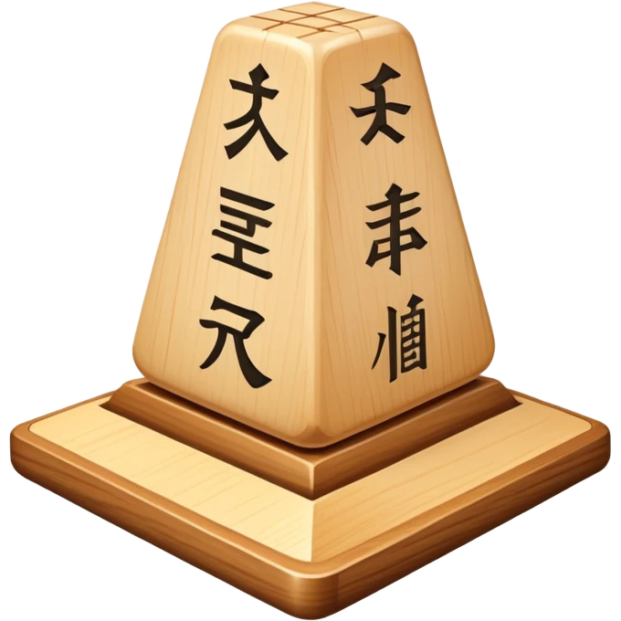 shogi piece pawn simple clear design emoji