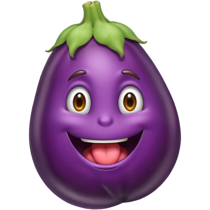 Eggplant. Pulling his hair out. Biting his nails.  emoji