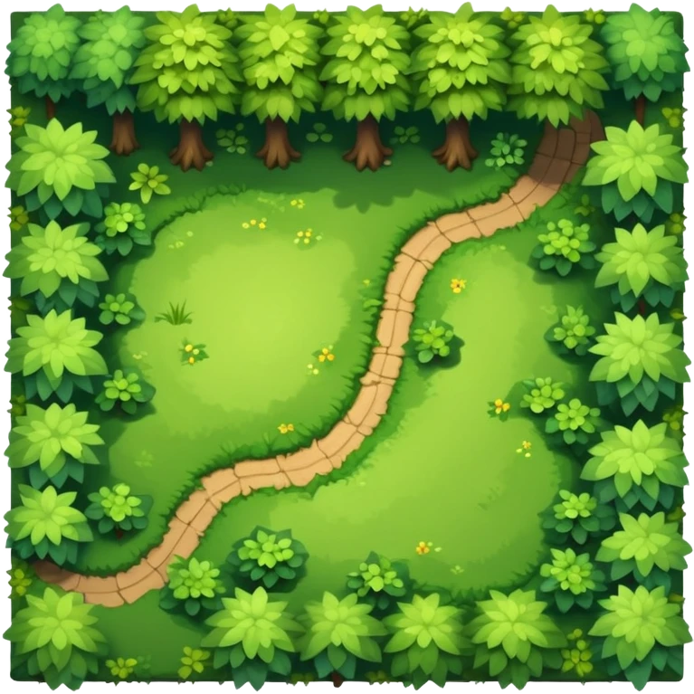 RPG forest terrain tile top-down view emoji