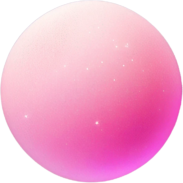 Pink ombre moon with glitter emoji