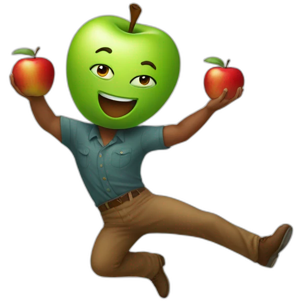 Apple dancing emoji