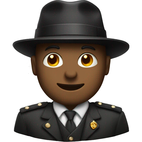 Un chapeau noir porter par personne  emoji