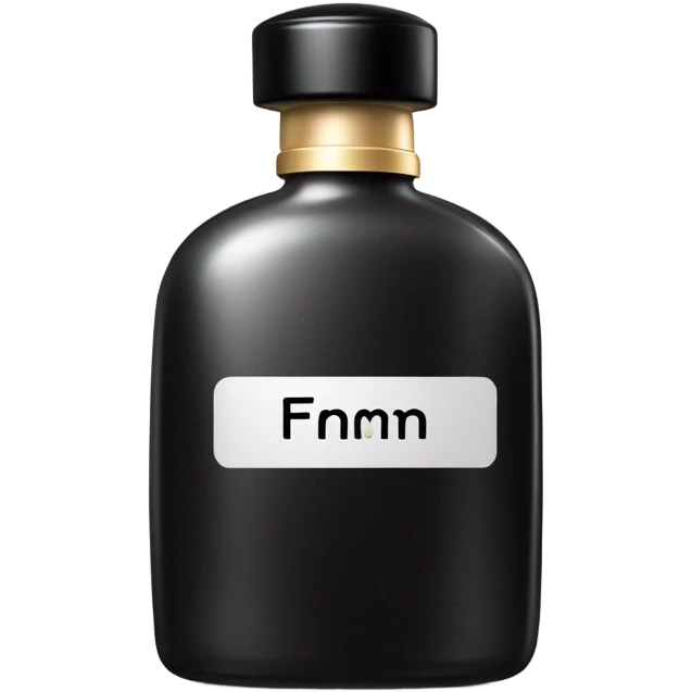 smiling perfume with black cap emoji