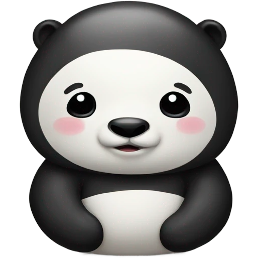 A fat panda emoji