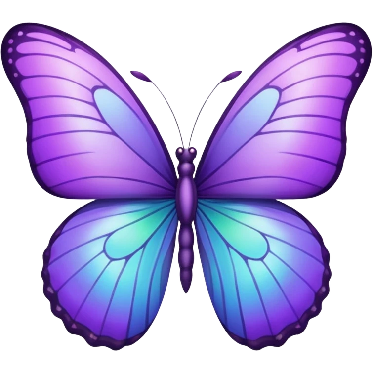 purple butterfly emoji