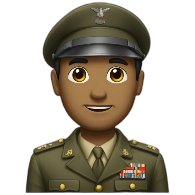 ww2 leader black hair emoji