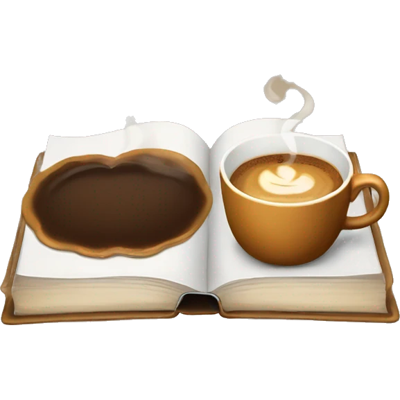 books with coffee  emoji