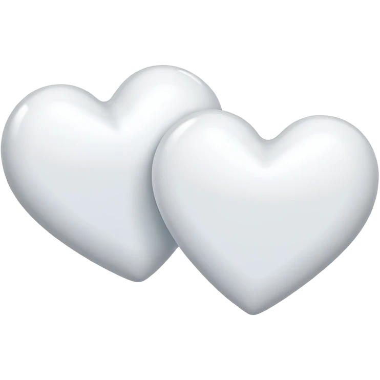 two small white hearts emoji