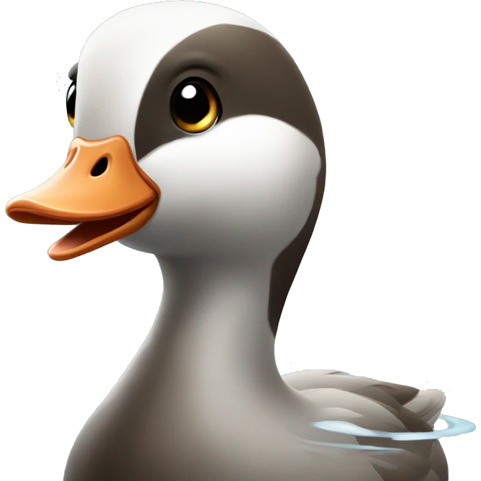 Soaking wet goose emoji