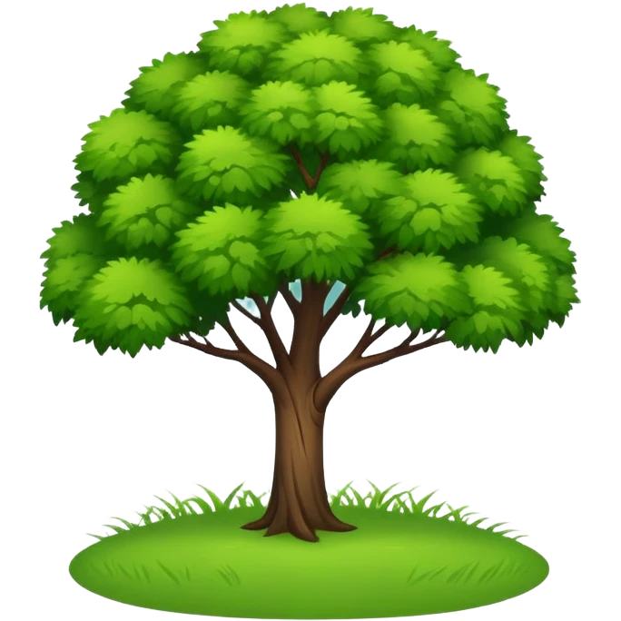 make a savannah emote, no animals, just an acacia tree and some grass, discord like emote emoji