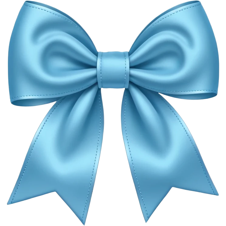Light blue bow  emoji