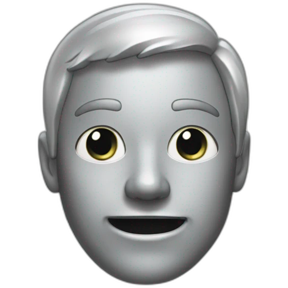 dirty lighty bent silver foil emoji