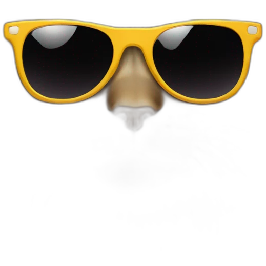 Tabby maine coon with sunglasses emoji