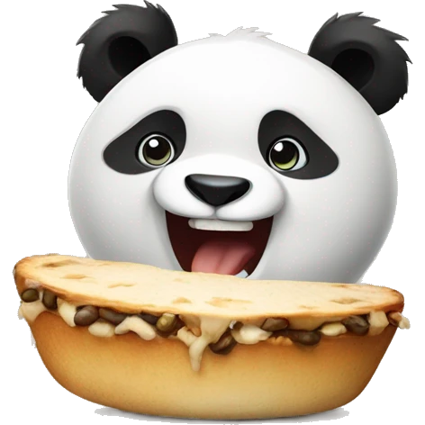 Hungry panda emoji